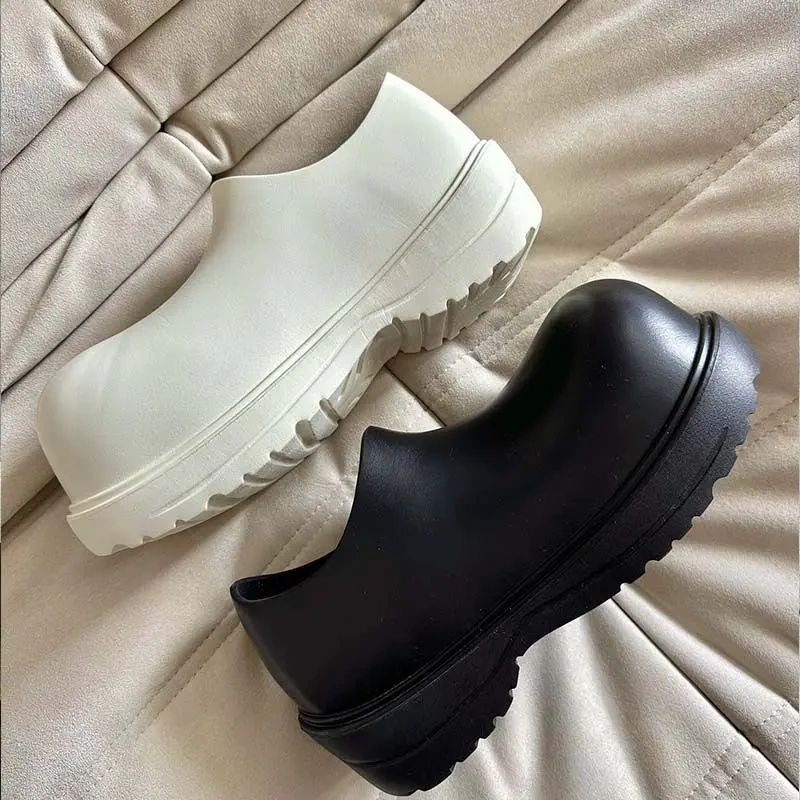 Summer Couple's Big-Toe Shoes, Men's and Women's Casual Shoes, Mule Slippers, Slip-On Half-Slip Derby Shoes, Non-Slip Rain Shoes