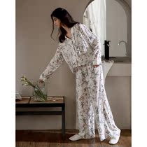 Personality Print ~ Comfort home S F Elizabea Modale pyjamas womens spring and summer relaxed fashion can be worn outside