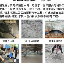 Sulphoaluminate cement fast drying early strength rapid solidification fast elevator shaft construction site pipe repair hole and leak plugging double fast cement