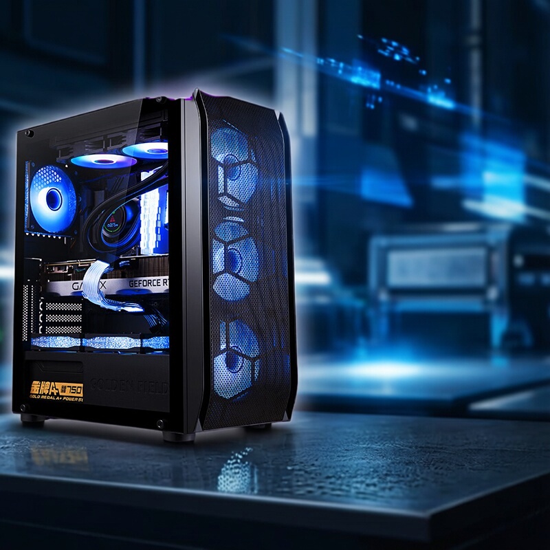 Dual-Channel E5 Desktop Computer Host with Xeon 96V4 for Studio Multi-Tasking, DIY Gaming, Design Server, 44 Cores