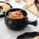 Матовая черная ручка чаша