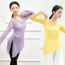 Classical purple-colored dress yellow body show persuaded Chinese dance skills coat national dance dress