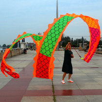 Rope multi-color square fitness dragon ribbon dragon cloth dragon ribbon Dragon flying dragon single dance dragon throwing dragon floating dragon colored silk