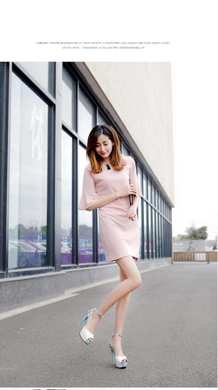 F8713 670K GIÀY CAO GÓT NỮ GUATDU GẮN ĐÁ CHỐNG NƯỚC MÙA HÈ HỌA TIẾT HOA MIỆNG CÁ GIÀY DÉP NỮ G02 SẢN PHẨM MỚI
