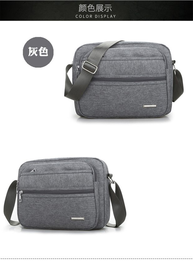 Ba lô trung niên trở lên dung lượng lớn nhiều lớp chống thấm nước Oxford vải vai Messenger túi vải túi du lịch giải trí túi nam túi elly
