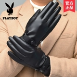 Playboy, мужские демисезонные утепленные удерживающие тепло ветрозащитные перчатки