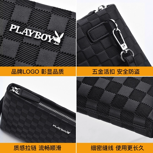 Playboy, модная сумка с петлей на руку, бумажник, бизнес-ноутбук, маленькая сумка клатч, бизнес-версия