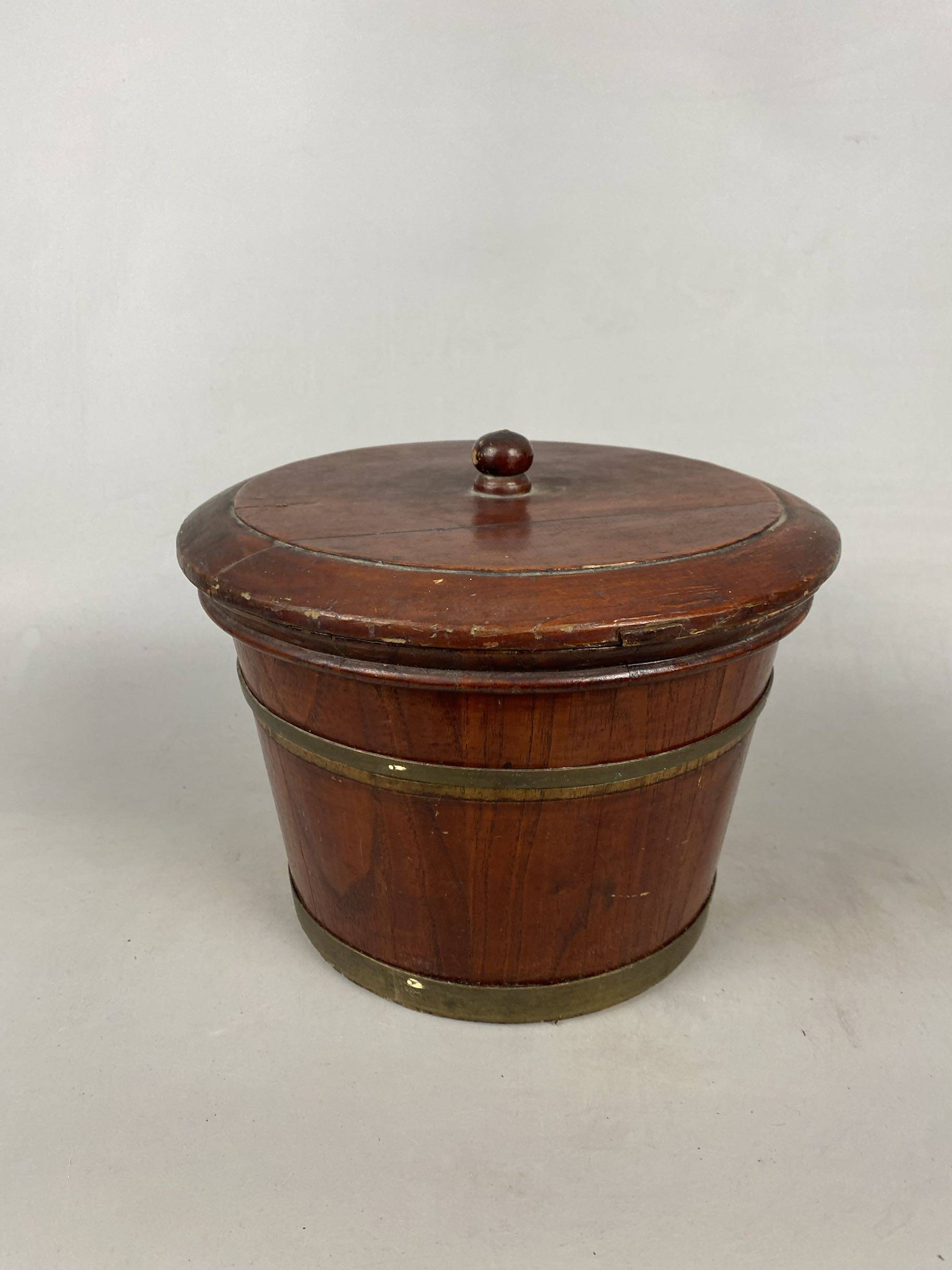 The Qing Dynasty old wooden barrel Wen plays a barrel one-Taobao