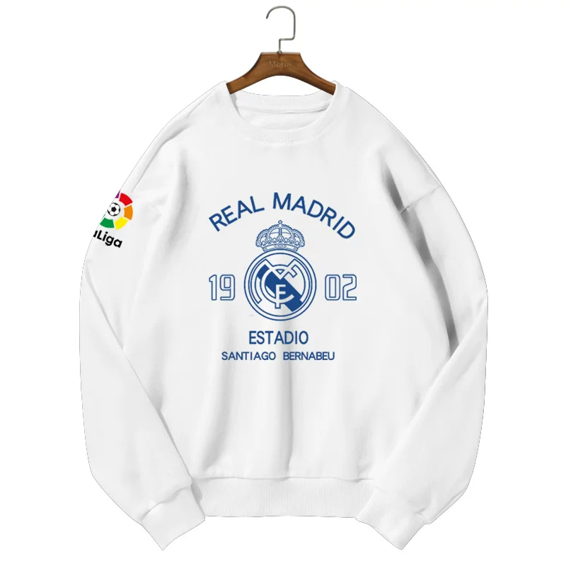 Футболка Real Madrid Real Madrid Роналдо Рамос для фанатов футбола с круглым вырезом, толстый хлопок