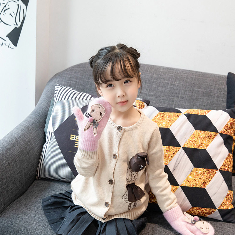 Детские зимние удерживающие тепло милые демисезонные перчатки для мальчиков 