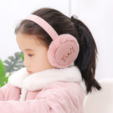Меховые наушники детские 儿童耳罩冬季保暖毛绒耳暖女童幼儿护耳套学生宝宝耳捂耳包可折叠