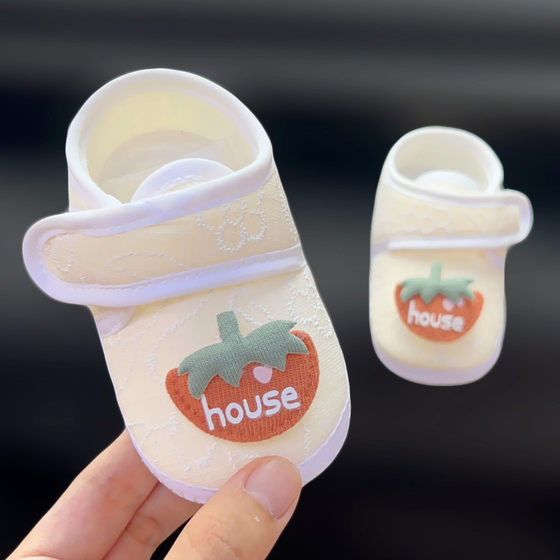 婴儿夏秋季学步鞋子0-6一12月婴幼儿布鞋1岁宝宝鞋女宝步前软底鞋