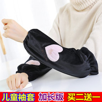 Autumn and Winter children cuff longer zhong da tong anti-fouling dirt hu xiu adolescents xiu tou boys L sleeves