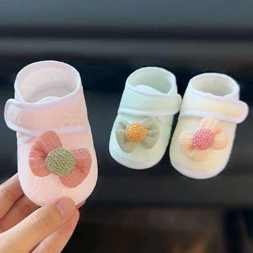 Детская обувь, детские туфли, нескользящий шнурок-держатель для раннего возраста, мягкая подошва, 0-6 мес.