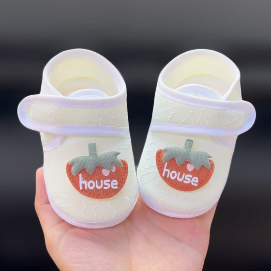 婴儿夏秋季学步鞋子0-6一12月婴幼儿布鞋1岁宝宝鞋女宝步前软底鞋