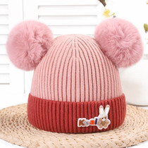 Baby hat male tide autumn and winter Korean version of Joker baby thickened winter warm boy girl ear protection baby wool hat
