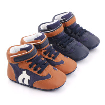 Autumn and winter baby foot guards High-help toddler shoes boys do not drop baby shoes soft soles leisure 0-1 years old breathable male Treasure 2