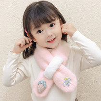Childrens scarf autumn and winter female boys Korean fashion warm windproof neck sleeve cute children baby cotton scarf