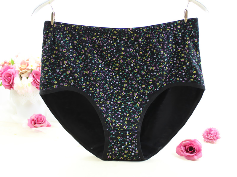 4 hộp quà tặng thêm đồ lót nữ cotton lớn trung niên hoa cao eo bị hỏng cộng với phân bón để tăng tóm tắt do lot