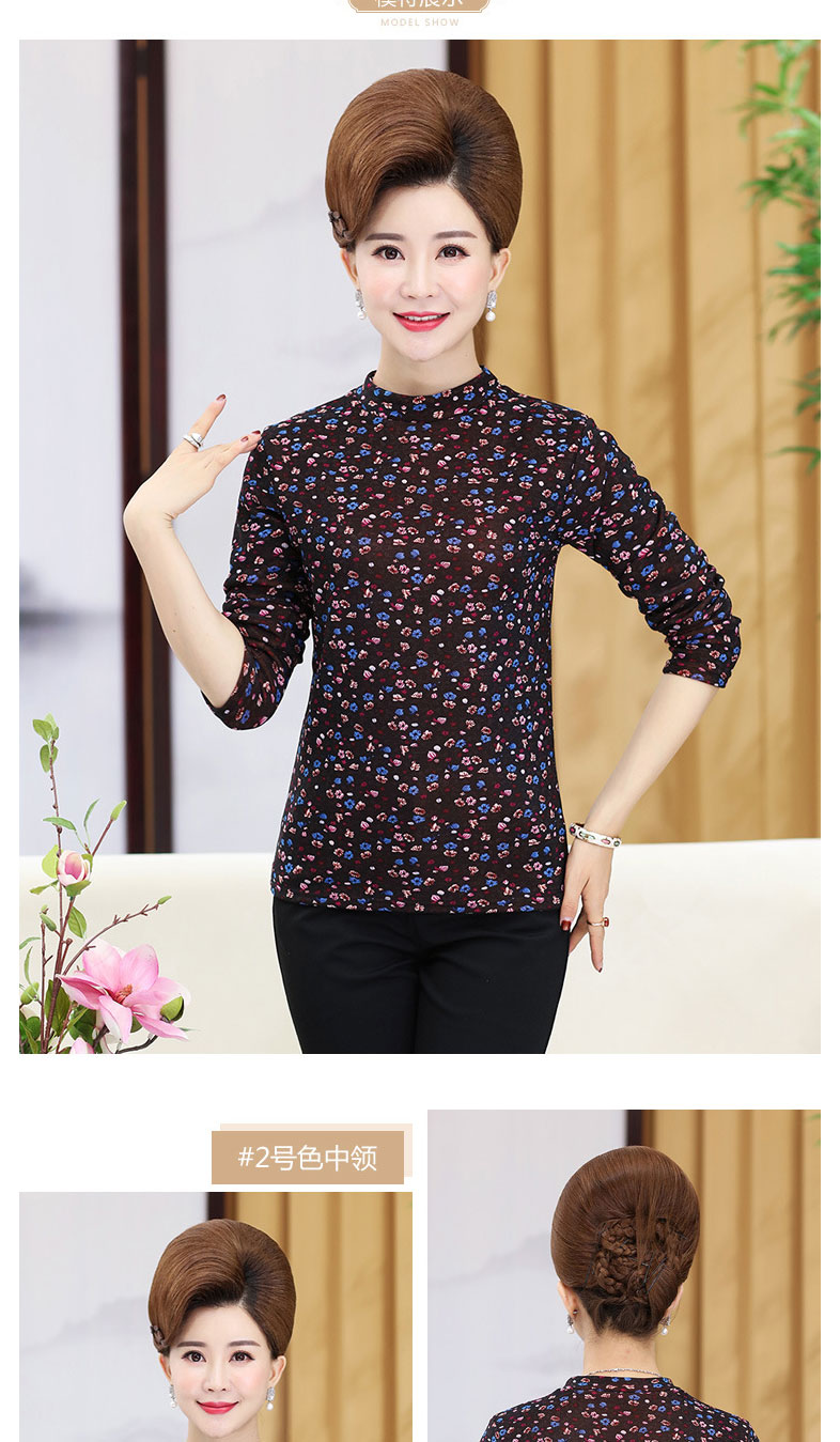 Mùa thu đông mới đồ lót nữ dài tay cộng với nhung dày trung niên và mập cộng với XL trong chiếc áo cổ cao áo giữ nhiệt nam nữ cao cấp