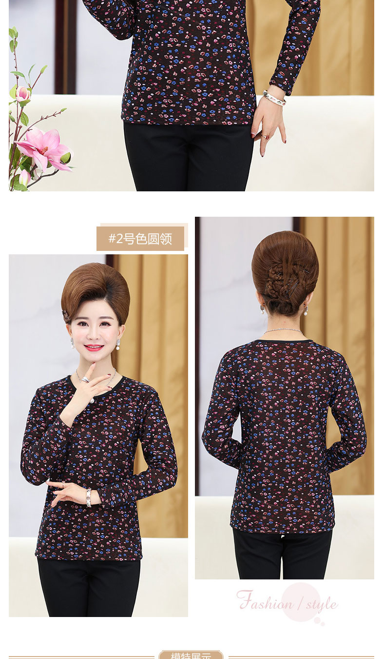 Mùa thu đông mới đồ lót nữ dài tay cộng với nhung dày trung niên và mập cộng với XL trong chiếc áo cổ cao áo giữ nhiệt nam nữ cao cấp