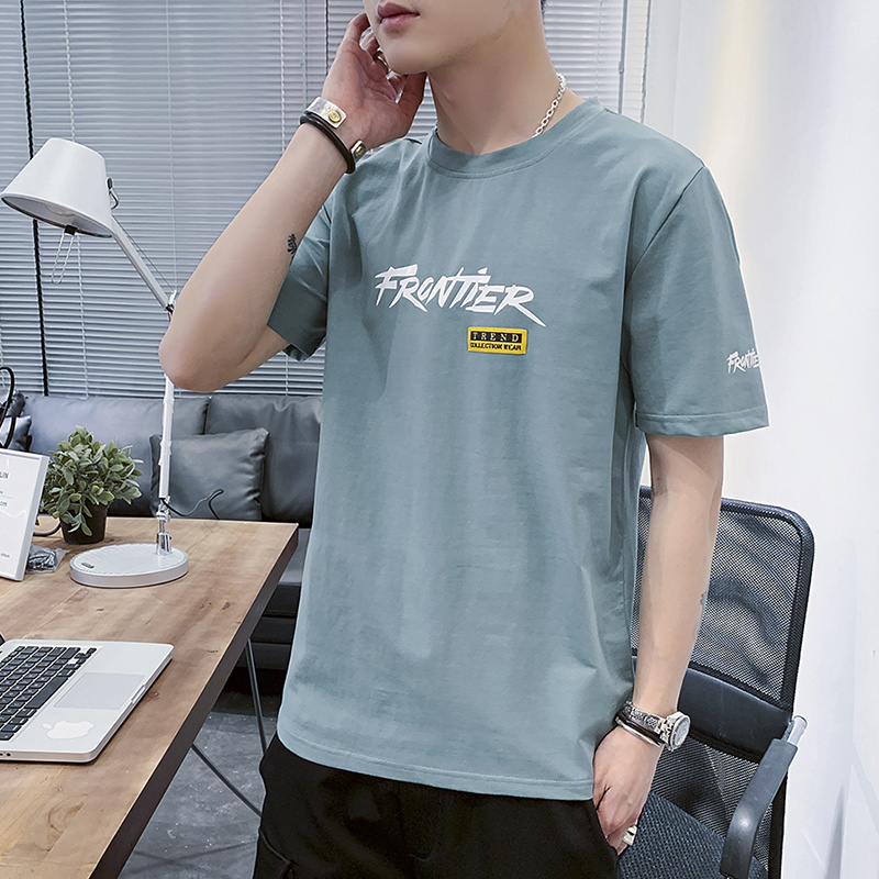 Ngắn tay t-shirt 2020 ngắn tay áo thun xu hướng thương hiệu cơ thể 桖 Hàn Quốc phiên bản người đàn ông mới của quần áo lỏng lẻo xu hướng mùa hè của nam giới trên quần áo