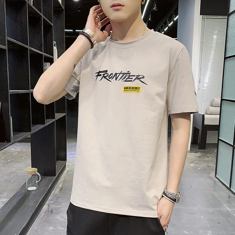 Ngắn tay t-shirt 2020 ngắn tay áo thun xu hướng thương hiệu cơ thể 桖 Hàn Quốc phiên bản người đàn ông mới của quần áo lỏng lẻo xu hướng mùa hè của nam giới trên quần áo