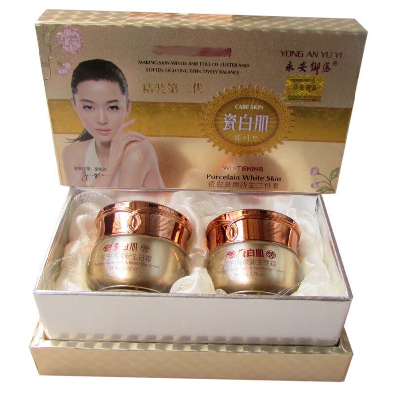 Free Shipping Genuine Yong'An Imperial Physician Porcelain White Skin Two-In-One Day Cream and Night Cream Two-Piece Set Five-Piece Set to Brighten Skin Tone Free Shipping Genuine Yong'An Imperial Physician Porcelain White Skin Two-In-One Day Cream and Night Cream Two-Piece Set Five-Piece Set to Brighten Skin Tone