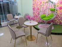 Nordic dining chair Simple modern leisure creative fabric sofa chair Designer Beetle chair Coffee chair Computer chair