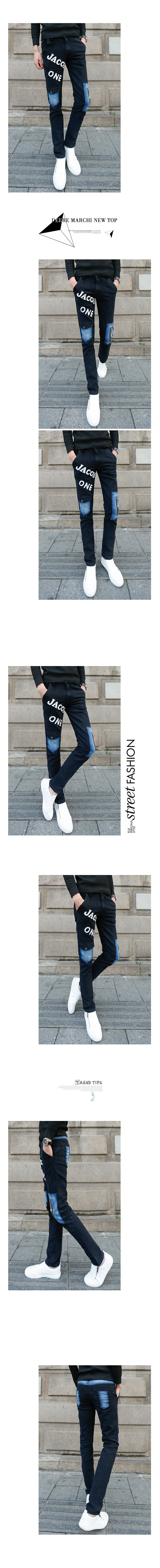 Jeans pour adolescent pieds Slim pour automne - Ref 1461518 Image 5