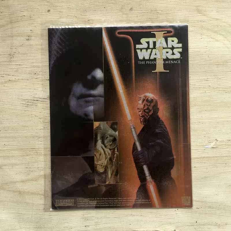 The Star Wars series of postcard greeting cards.