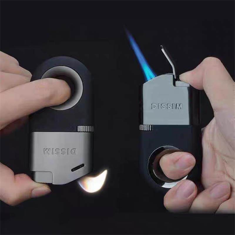 DISSIM Reverse Ignition lighter inverted windproof inflatable creative personality Guys hardcore gift shake-in-style