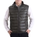 Mùa thu và mùa đông thanh niên nam vest cotton mặc vest trung niên vest ấm áp trung niên nam cha mặc cotton áo thun nam cotton Áo vest cotton