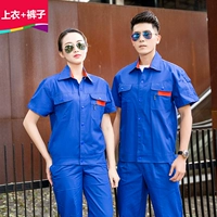 Хлопковые синие нарукавники с молнией, комплект, короткий рукав