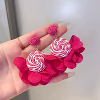 Серьги, в цветочек