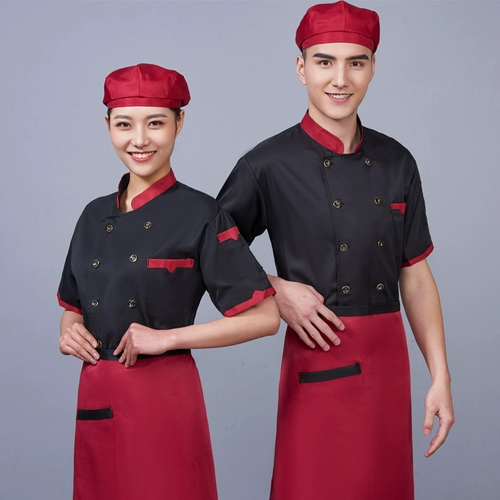 Корейский стиль модный шеф-повар для рабочей одежды летняя отель повар костюм с коротки