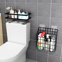 Toilet shelf wall hanging toilet bathroom free punch shelf toilet toilet toilet toilet to collect wall wash