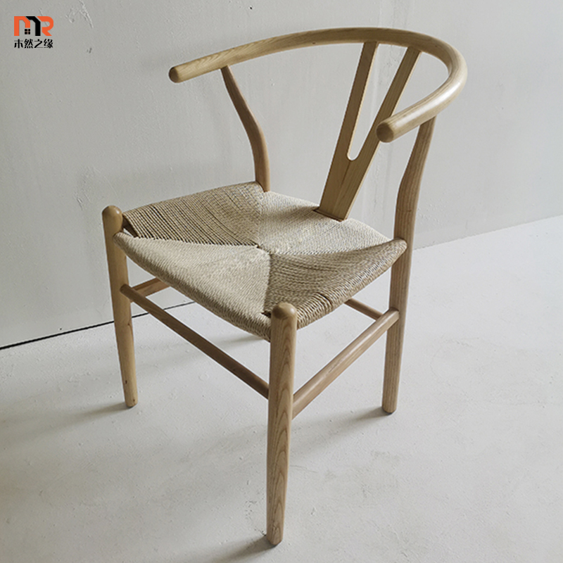 Nordic wooden chair Yu Yu Fan household with modern minimal casual desk and chair office Build tea backed by chair