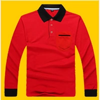 Красный лонгслив