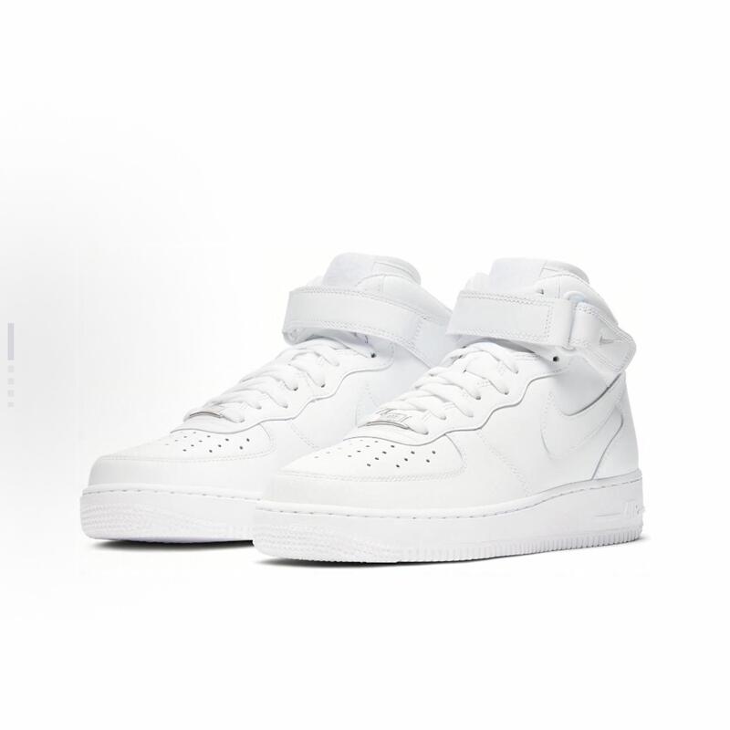 Nike Air Force 1 07 Synthetic Leather Mid-Top Sneakers for Women Pure White Dd9625-100 Nike Air Force 1 07 Synthetic Leather Mid-Top Sneakers for Women Pure White Dd9625-100