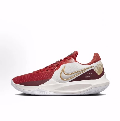 Nike Precision 6 Precision 6 Fashionable and Versatile Shock-Absorbing Anti-Slip Low-Top Basketball Shoes for Men in Red and White Nike Precision 6 Precision 6 Fashionable and Versatile Shock-Absorbing Anti-Slip Low-Top Basketball Shoes for Men in Red and White