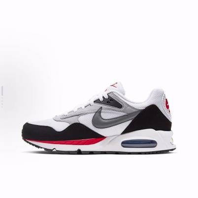 Nike Air Max Correlate Trendy Color-Blocking Low-Top Lifestyle Casual Shoes for Men, White, Gray, and Red Nike Air Max Correlate Trendy Color-Blocking Low-Top Lifestyle Casual Shoes for Men, White, Gray, and Red
