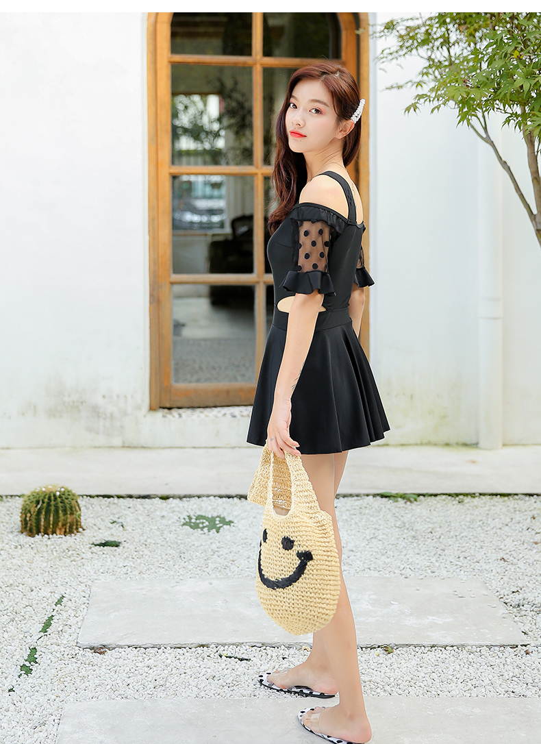 Áo tắm nữ liền thân bảo thủ thon gọn bụng thon gọn ngực nhỏ lộng lẫy gợi cảm trong kỳ nghỉ xuân 2018 mới - Bộ đồ bơi One Piece áo bơi liền thân