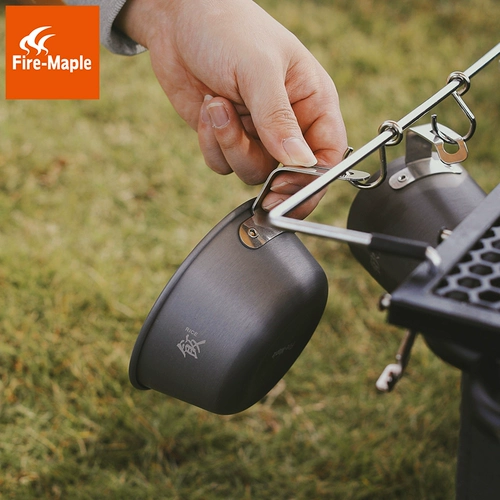 Металлический комплект, портативная дорожная посуда для кемпинга, алюминиевый сплав