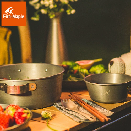 Металлический комплект, портативная дорожная посуда для кемпинга, алюминиевый сплав