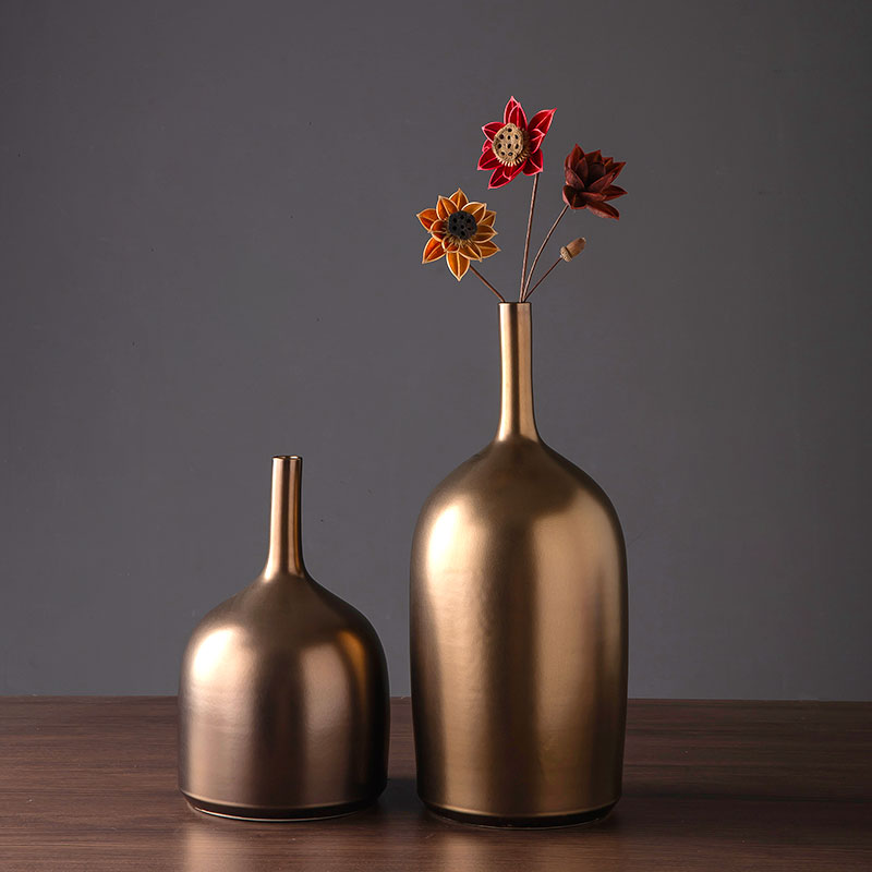 Jingdezhen ceramic vase in the sitting room is I and contracted household furnishing articles table surface porch decorative dried flowers, flower arranging flowers