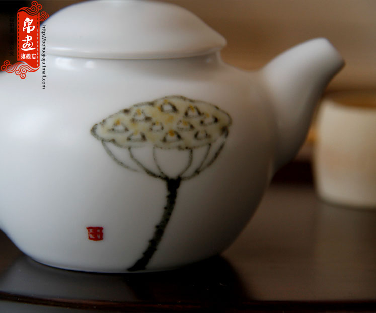 Clearance of jingdezhen ceramic mini huai single pot of tea pot porcelain teapot kung fu tea pot single pot