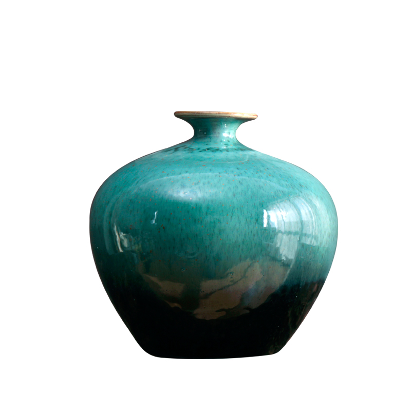 Jingdezhen ceramic coarse pottery small cut flower I and contracted sitting room of dried flowers flower arrangement furnishing articles manually restoring ancient ways is variable