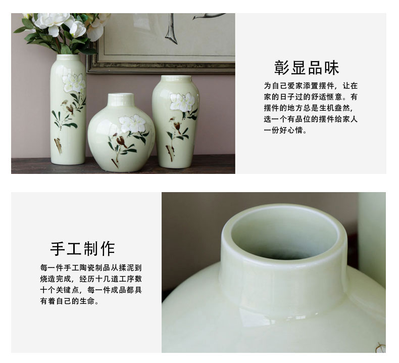 Pure and fresh and ceramic flower hand - made flower implement flower flower flower implement small cut flower implement jingdezhen ceramic furnishing articles