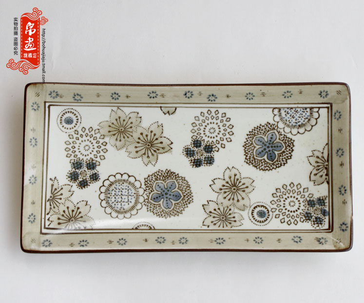 Jingdezhen ceramic dish plate under the high temperature colored glaze color home sitting room sushi snack plate of tea table furnishing articles